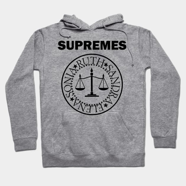SUPREMES FEMALE SUPREME COURT JUSTICES Hoodie by YellowDogTees